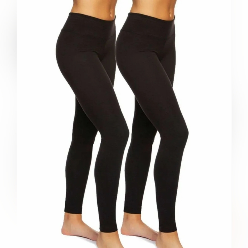 Felina Wide waistband sueded lightweight legging by Felina 2 pack  size s